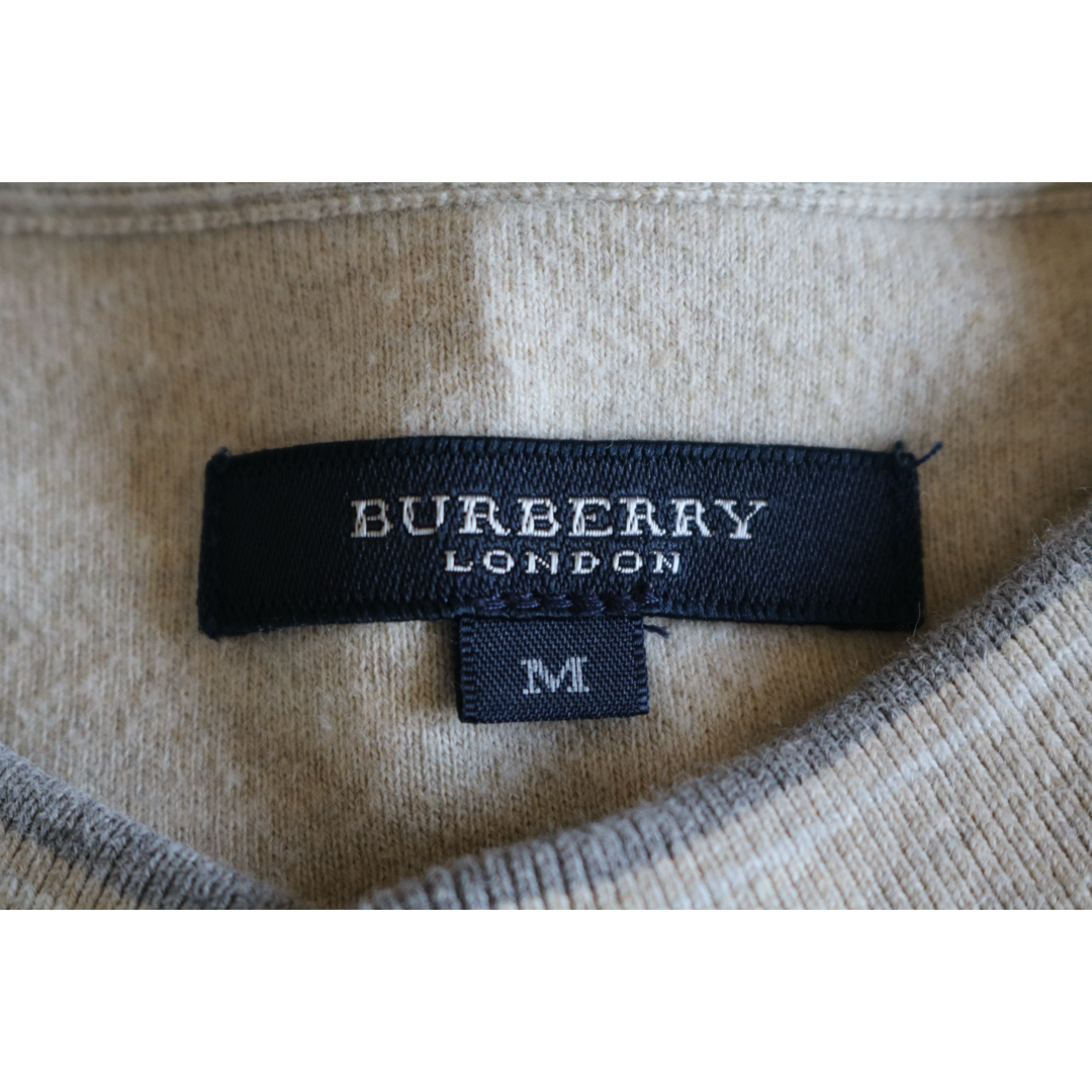 BURBERRY(バーバリー)の【BURBERRY】スウェット　厚手ロンT   ビッグロゴ　ベージュ　M★ メンズのトップス(スウェット)の商品写真