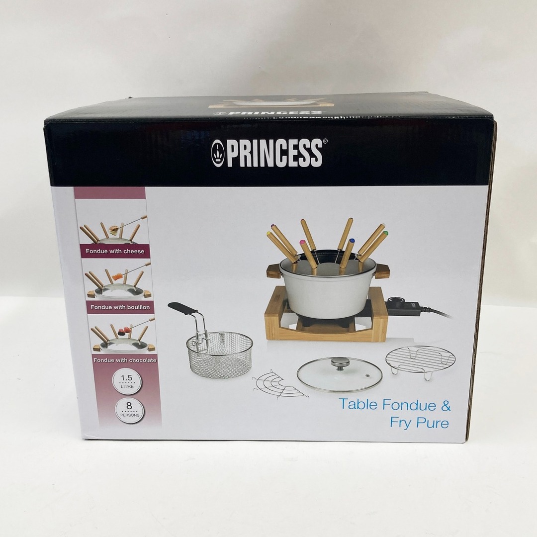 〇〇PRINCESS テーブルフォンデュアンドフライピュア グリル鍋 173030 未使用品 スマホ/家電/カメラの調理家電(ホットプレート)の商品写真