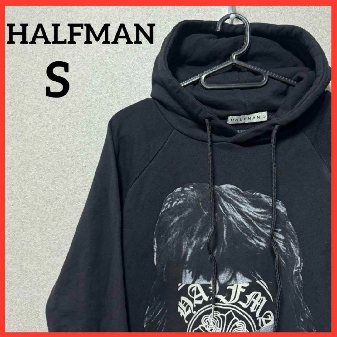 HALFMAN(ハーフマン)の【希少】HALFMAN プリントパーカー チュニック ロングパーカー 男女兼用 メンズのトップス(パーカー)の商品写真