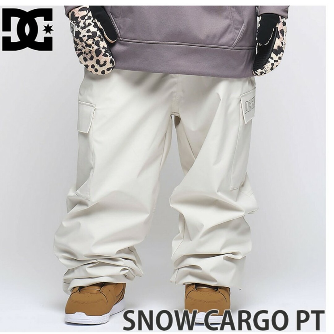 DC(ディーシー)のスノーボードウエア パンツ DC SNOW CARGO PT WHT Mサイズ スポーツ/アウトドアのスノーボード(ウエア/装備)の商品写真