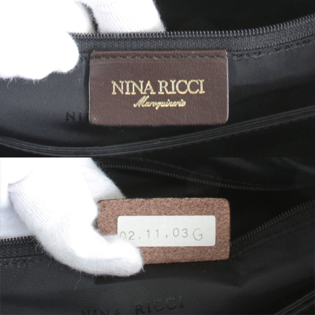 NINA RICCI(ニナリッチ)の良品『USED』 NINA RICCI ニナリッチ ハンドバッグ レザー ブラウン【中古】 レディースのバッグ(ハンドバッグ)の商品写真