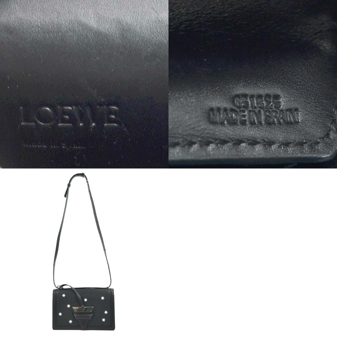 LOEWE(ロエベ)のロエベ LOEWE 斜め掛けショルダーバッグ バルセロナ レザー ブラック/シルバー シルバー レディース 送料無料【中古】 e58363f レディースのバッグ(ショルダーバッグ)の商品写真