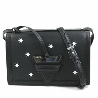 ロエベ(LOEWE)のロエベ LOEWE 斜め掛けショルダーバッグ バルセロナ レザー ブラック/シルバー シルバー レディース 送料無料【中古】 e58363f(ショルダーバッグ)