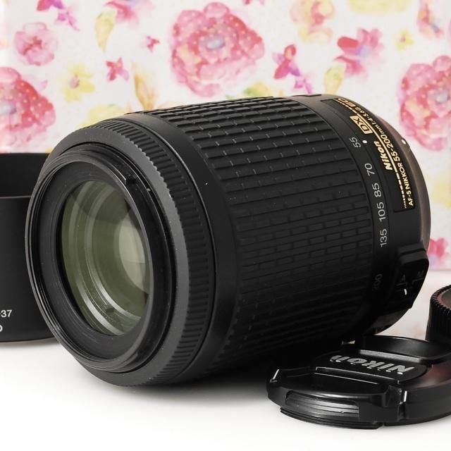 Nikon(ニコン)の★手振れ補正★望遠レンズ★Nikon AF-S 55-200mm VR スマホ/家電/カメラのカメラ(レンズ(ズーム))の商品写真