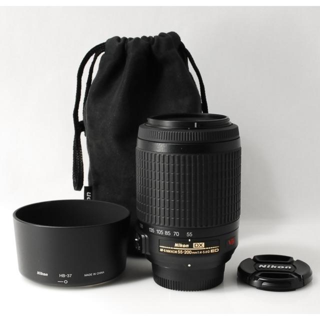 Nikon(ニコン)の★手振れ補正★望遠レンズ★Nikon AF-S 55-200mm VR スマホ/家電/カメラのカメラ(レンズ(ズーム))の商品写真