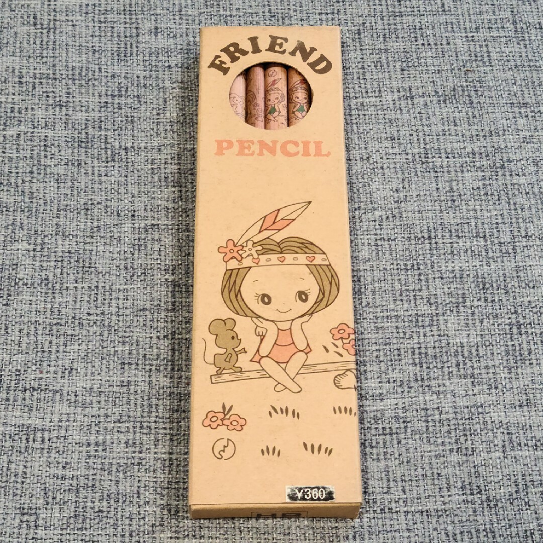 昭和レトロなHB鉛筆　12本　1箱　フレンド　ファンシー エンタメ/ホビーのアート用品(鉛筆)の商品写真