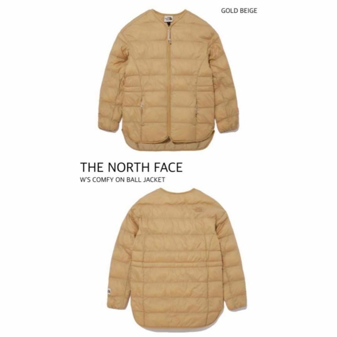 THE NORTH FACE(ザノースフェイス)のあんまん様専用！新品ノースフェイスレディースダウンゴールドベージュL 保村袋付 レディースのジャケット/アウター(ダウンジャケット)の商品写真