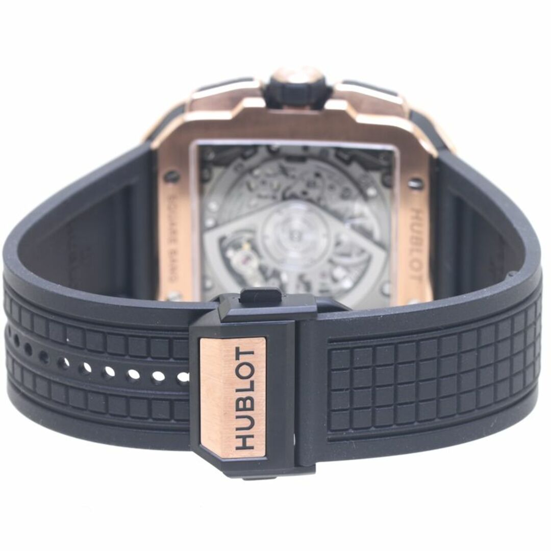 HUBLOT(ウブロ)のHUBLOT ウブロ スクエア・バン ウニコ 821.OM.0180.RX【'22年12月購入】K18キングゴールド/ラバー/ セラミック/チタン メンズ /39378【中古】【腕時計】 メンズの時計(腕時計(アナログ))の商品写真