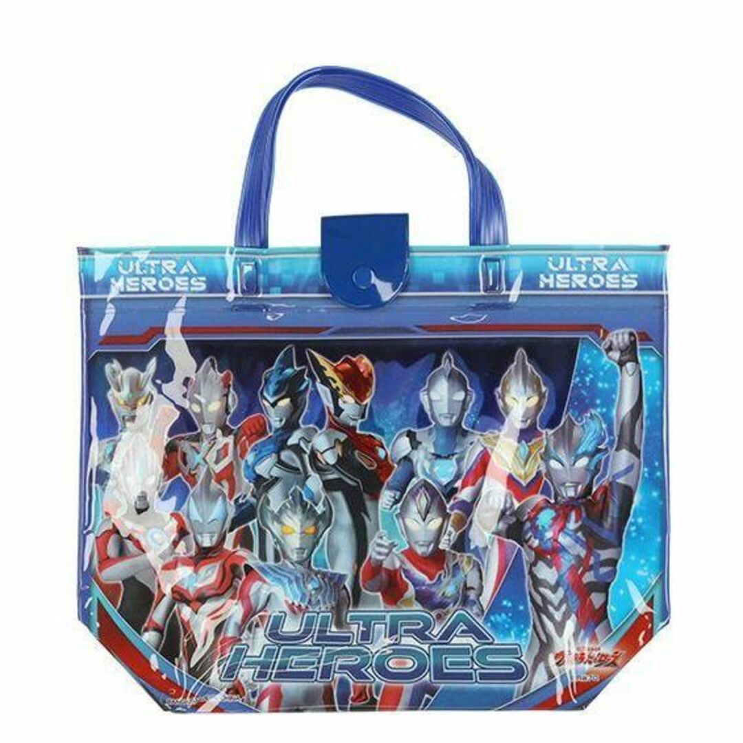 新品★ウルトラヒーローズ★プールバッグ★男の子★ウルトラマン★手さげ キッズ/ベビー/マタニティのこども用バッグ(レッスンバッグ)の商品写真