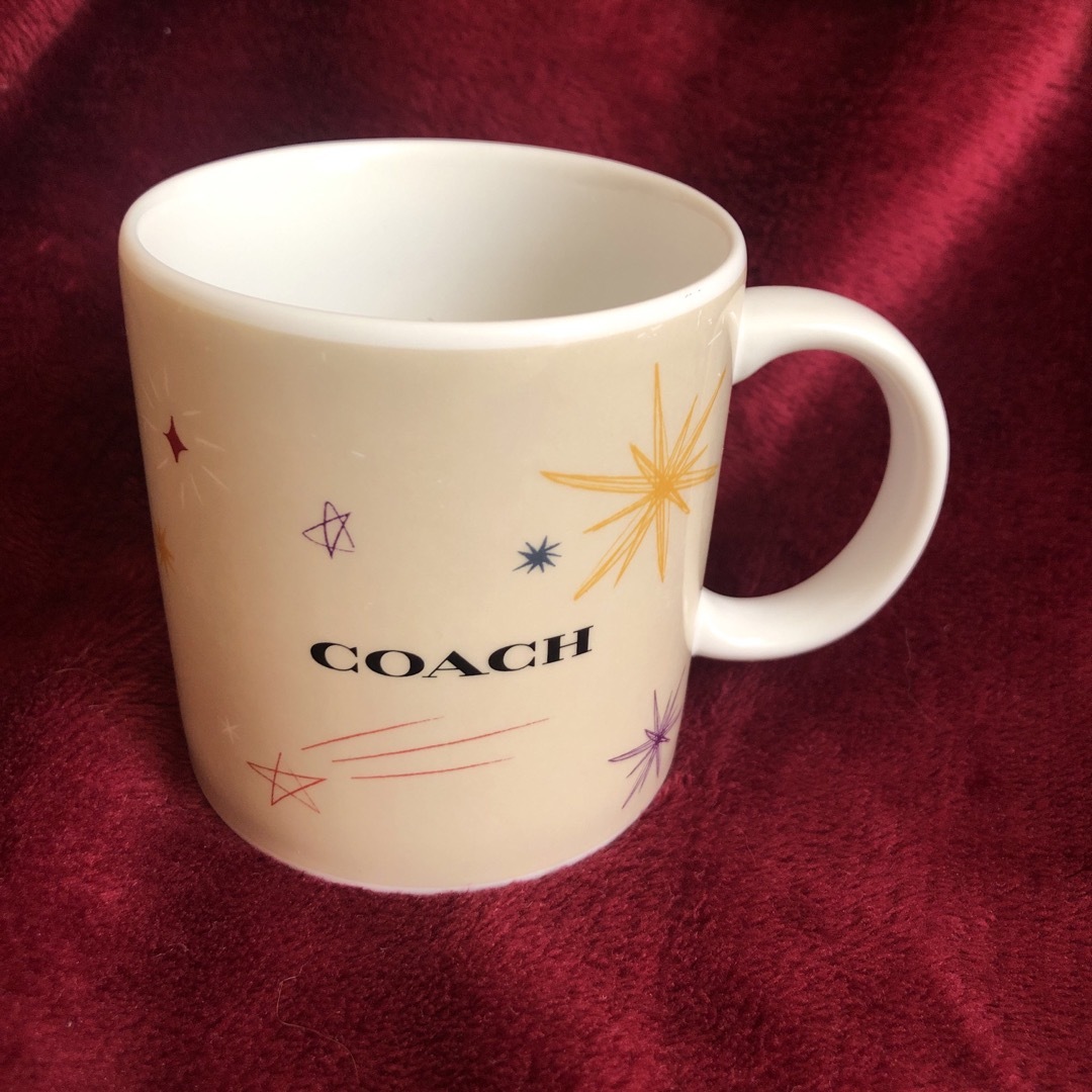 COACH(コーチ)のコーチ COACH マグカップ ノベルティ　非売品  星　ロゴ入り  インテリア/住まい/日用品のキッチン/食器(グラス/カップ)の商品写真