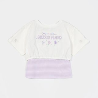 メゾピアノ(mezzo piano)のメゾピアノ新品新作タグ付き短丈Tシャツ＆タンクトップセット140(Tシャツ/カットソー)