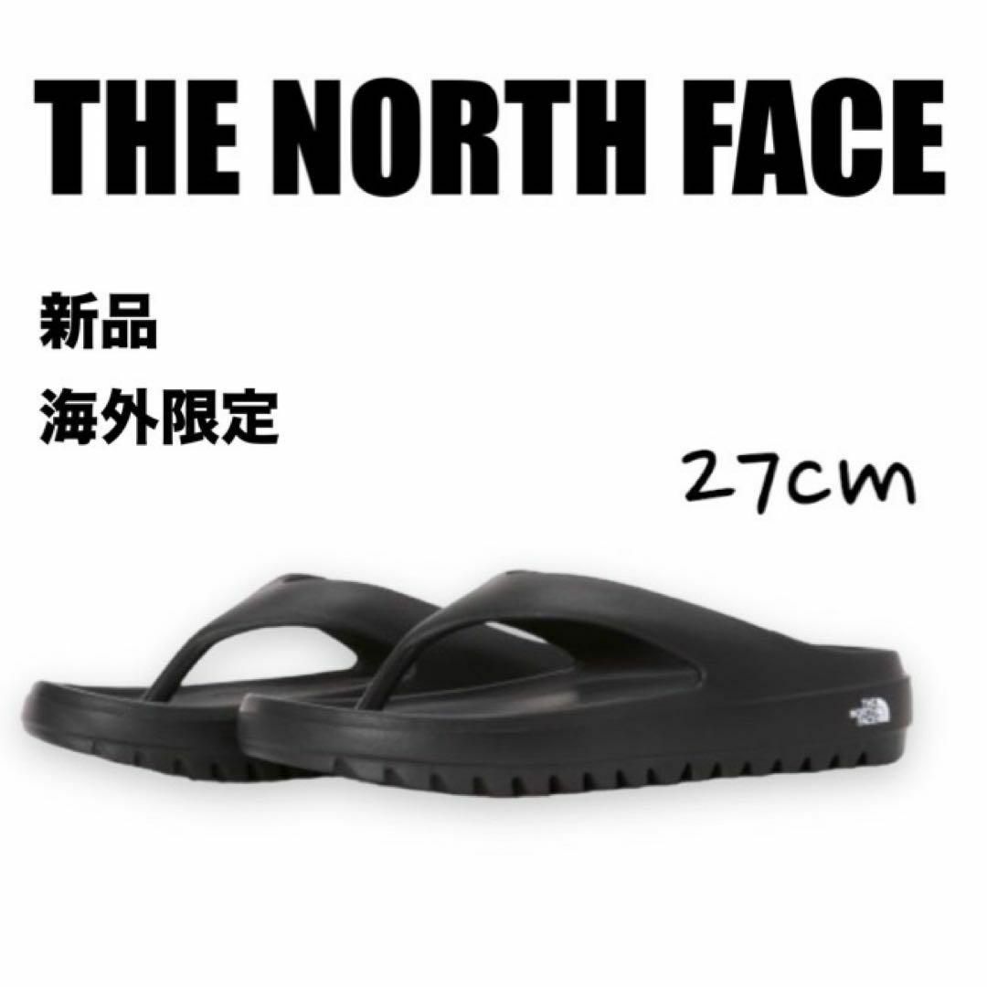 THE NORTH FACE(ザノースフェイス)の新品⭐️ノースフェイス　リカバリーサンダル　ビーチサンダル　27cm ブラック メンズの靴/シューズ(サンダル)の商品写真