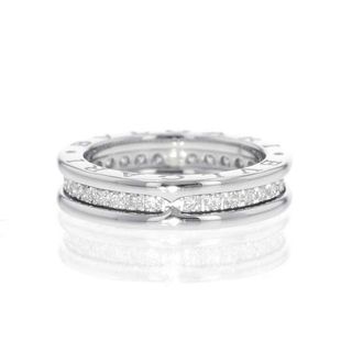 BVLGARI - ブルガリ リング ビーゼロワン B-zero1 1バンド ダイヤモンド 0.45ct K18WGホワイトゴールド サイズ50 329345 指輪