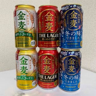 サントリー(サントリー)のお酒 ビール 金麦各種 6本セット(ビール)