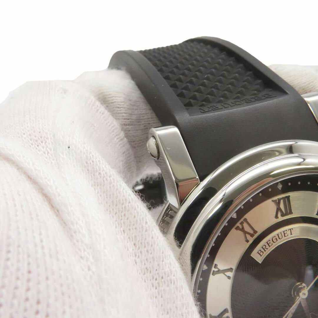Breguet(ブレゲ)のブレゲ マリーン ラージデイト 5817ST/92/5V8 BREGUET 腕時計 黒文字盤 メンズの時計(腕時計(アナログ))の商品写真