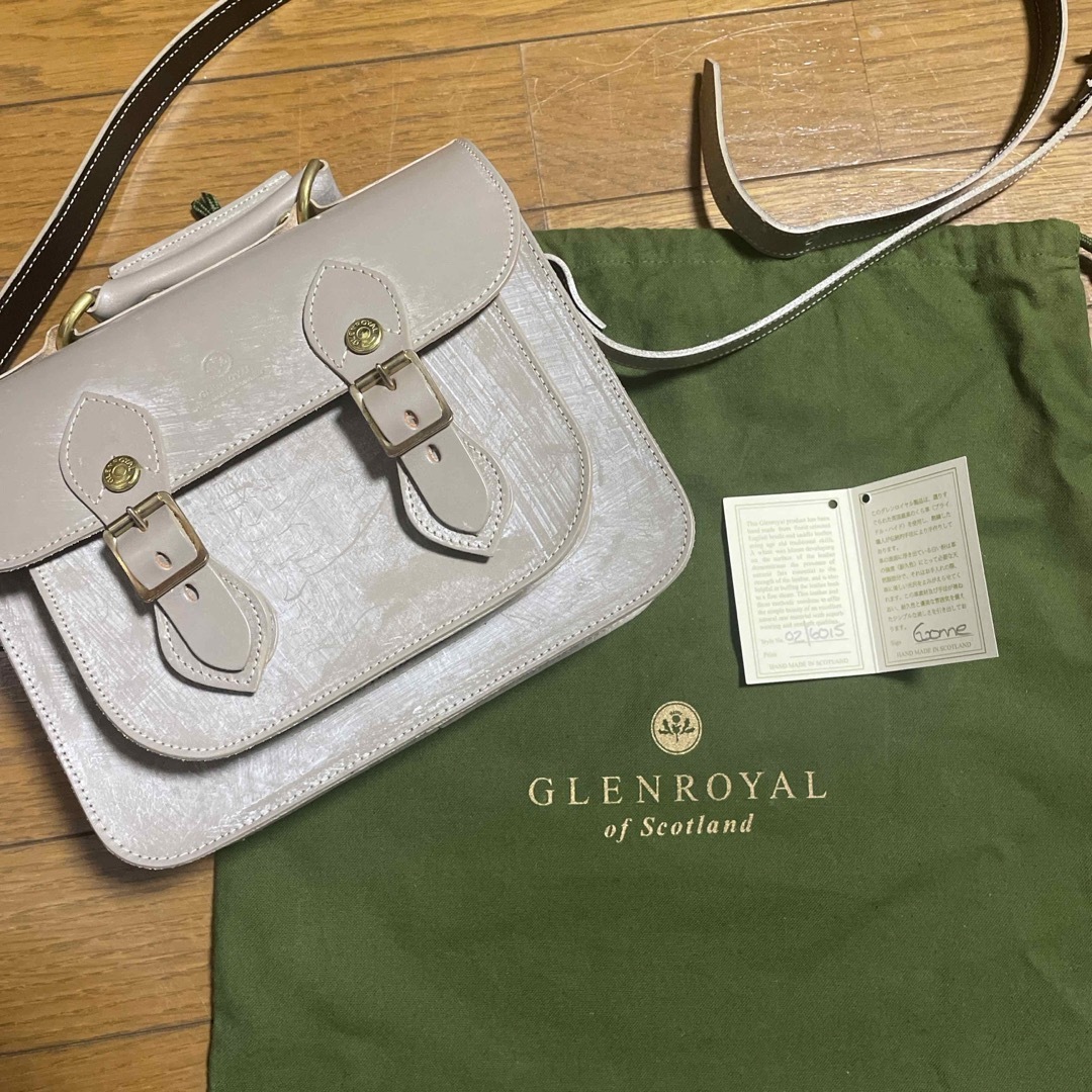 GLENROYAL(グレンロイヤル)の【美品】グレンロイヤル サッチェルバッグ 9インチ トープ⭐︎ワックス付 レディースのバッグ(ショルダーバッグ)の商品写真