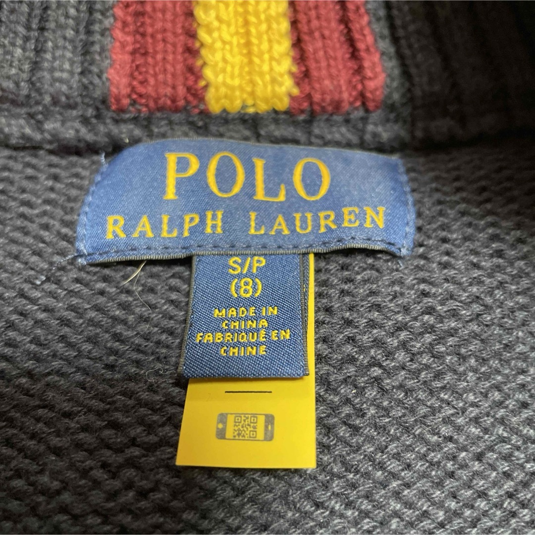 POLO RALPH LAUREN(ポロラルフローレン)のラルフローレン　コットンフルジップアップセーター140サイズ キッズ/ベビー/マタニティのキッズ服男の子用(90cm~)(ニット)の商品写真