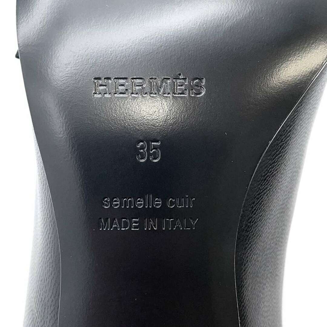 Hermes(エルメス)のエルメス パンプス アンフィニ 50 レザー レディースサイズ35 HERMES 靴 黒 レディースの靴/シューズ(ハイヒール/パンプス)の商品写真