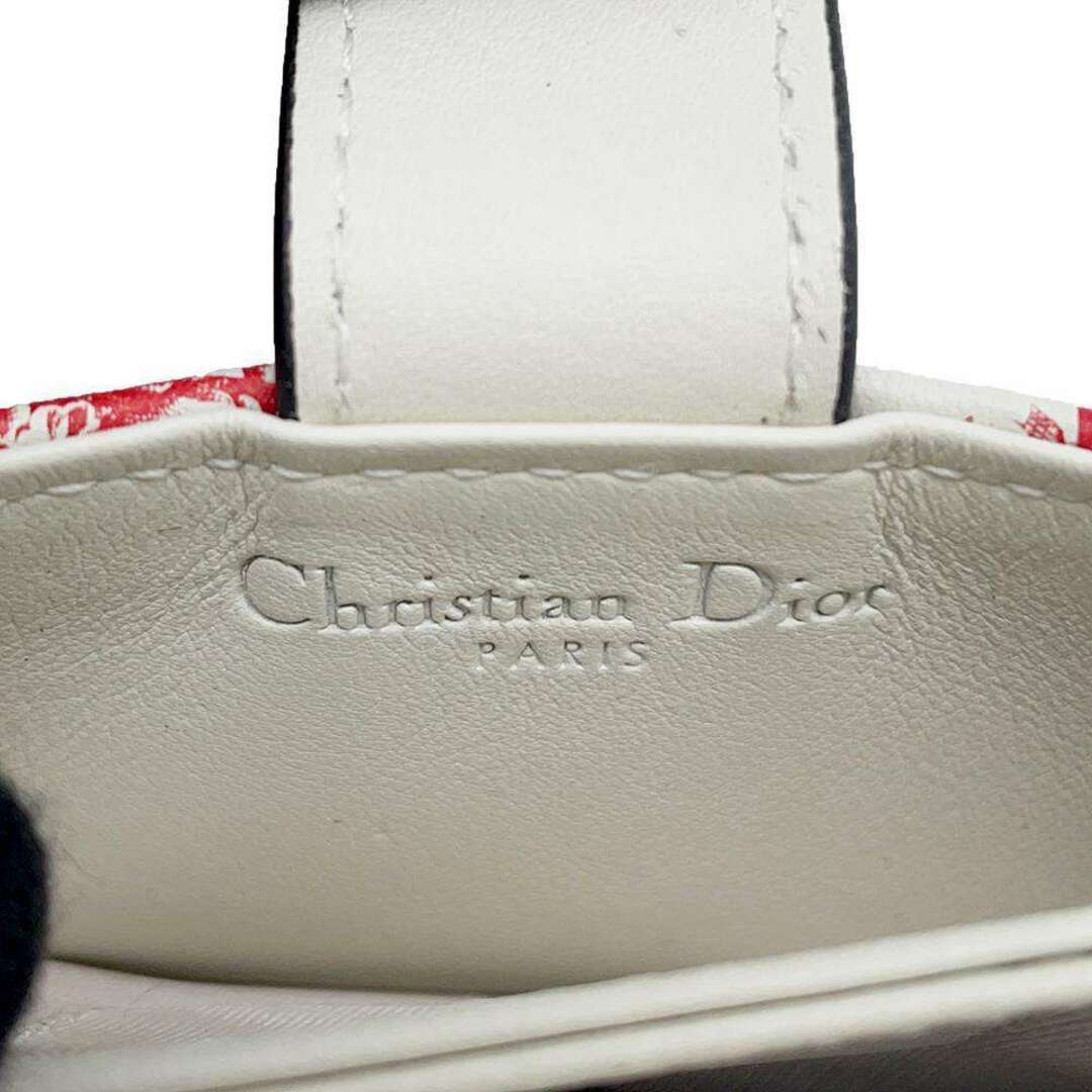 Dior(ディオール)のクリスチャン・ディオール カードケース フローラル プリント レザー Christian Dior 財布 花柄 フラワー レディースのファッション小物(パスケース/IDカードホルダー)の商品写真