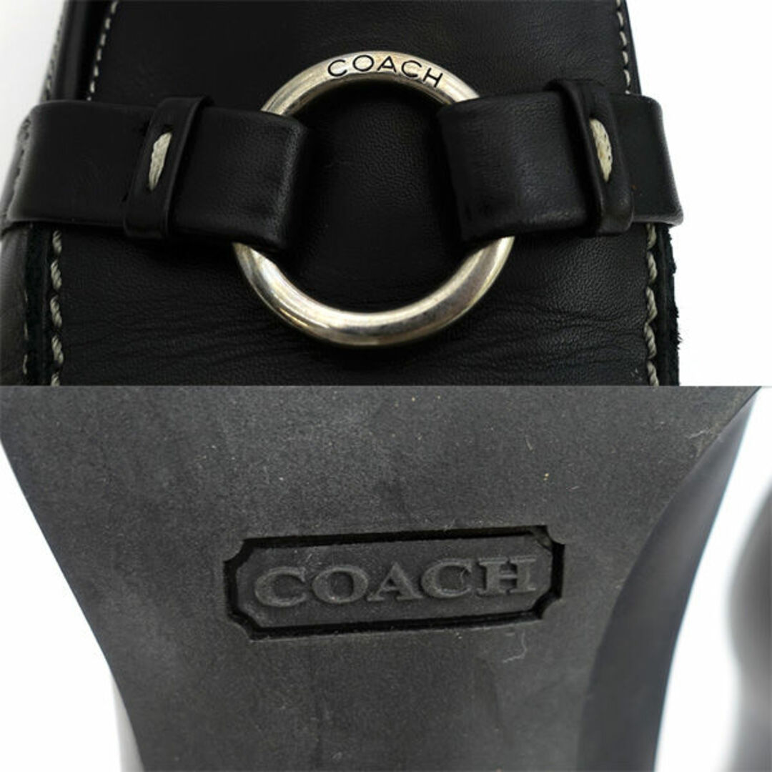 COACH(コーチ)のCOACH / コーチ ◆ローファー/ヒールアップ/ブラック/サイズ/8B(25cm) P419 【レディース/ガールズ/LADY/女性/婦人】【靴/クツ/シューズ/SHOES】 レディースファッション【中古】 [0220482295] レディースの靴/シューズ(ハイヒール/パンプス)の商品写真