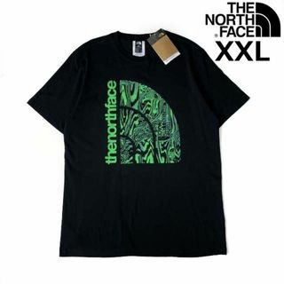 ザノースフェイス(THE NORTH FACE)のノースフェイス 半袖 Tシャツ ビッグロゴ US(XXL)黒 総柄 180902(Tシャツ/カットソー(半袖/袖なし))