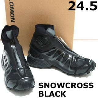 サロモン(SALOMON)の24.5 新品 SALOMON SNOWCROSS スニーカー 黒 417603(スニーカー)