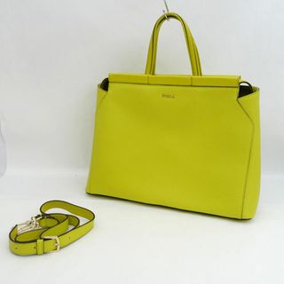 フルラ(Furla)のFURLA / フルラ ◆2WAYトートバッグ/ショルダーバッグ/レザー/イエロー G6782 【バッグ/バック/BAG/鞄/カバン】 レディースファッション【中古】 [0220484298](その他)