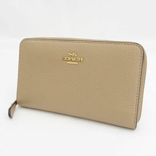 コーチ(COACH)のCOACH / コーチ ◆ミディアム ID ジップ ウォレット ベージュ C4124 【財布/サイフ/ウォレット/wallet/コイン】 ブランド【中古】 [0220485003](財布)