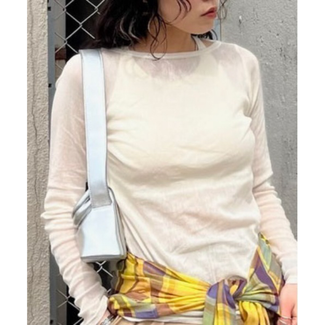 Ameri VINTAGE(アメリヴィンテージ)のアメリ 2PIECE ORGANIC COTTON TEE レディースのトップス(カットソー(長袖/七分))の商品写真