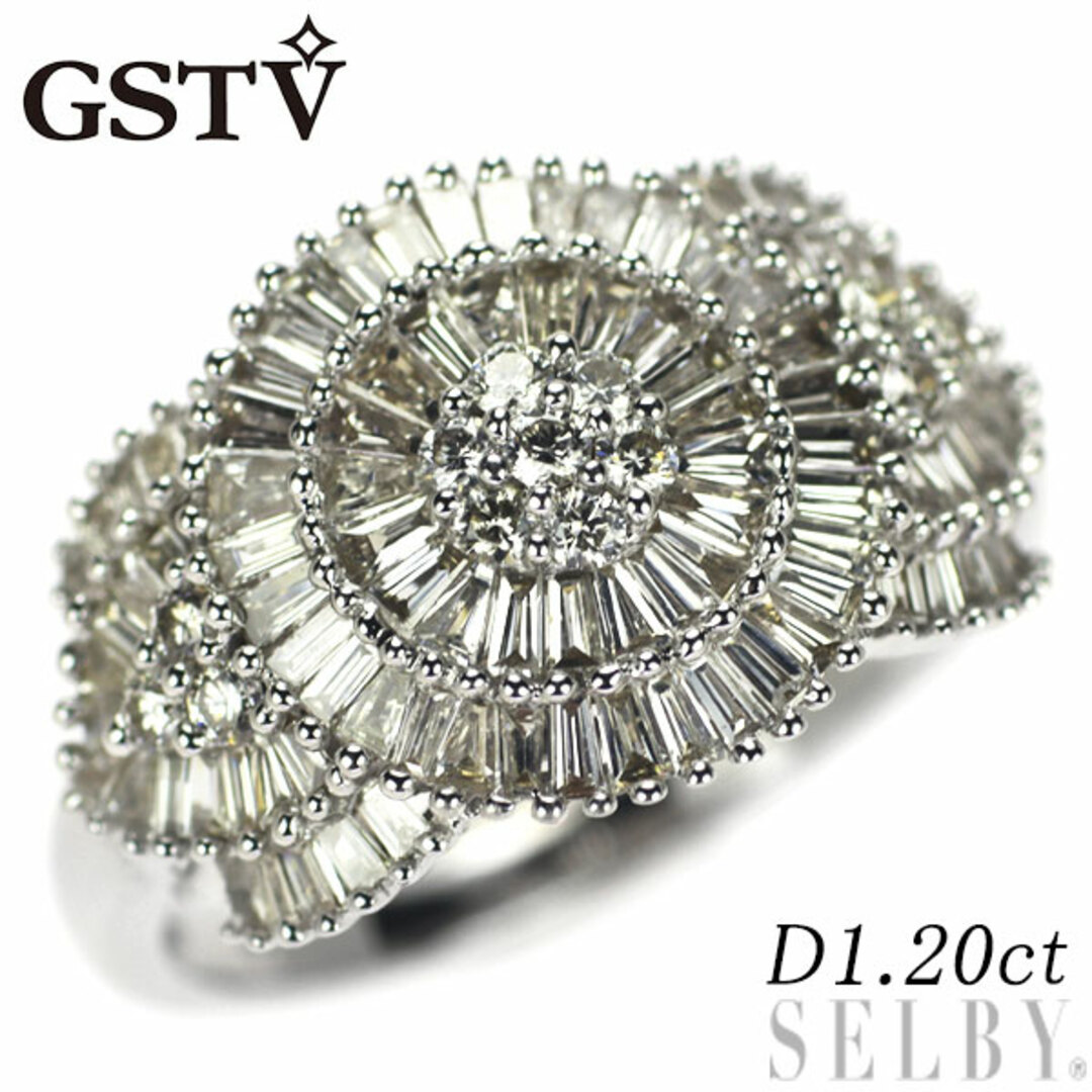 GSTV K18WG ダイヤモンド リング 1.20ct レディースのアクセサリー(リング(指輪))の商品写真