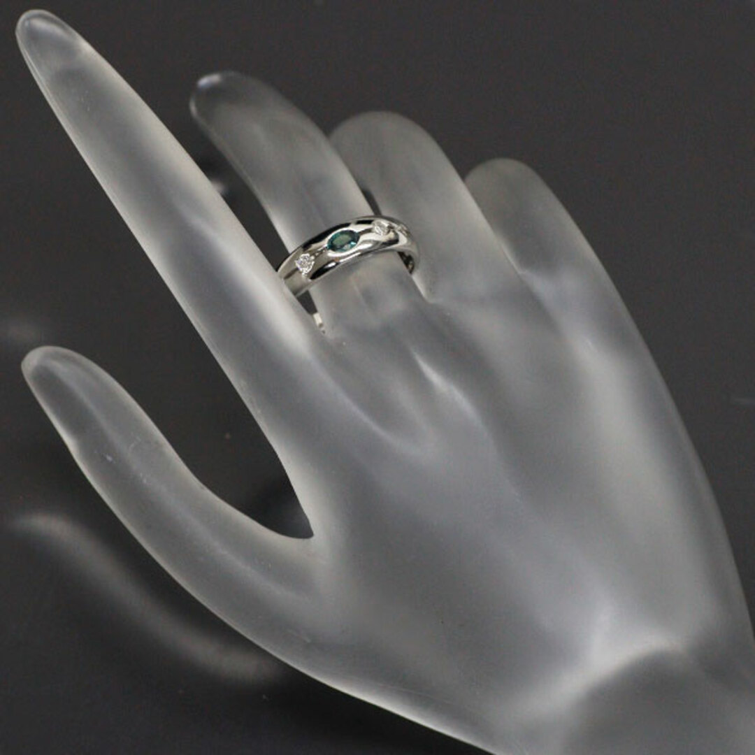 希少 Pt900 アレキサンドライト ダイヤモンド リング 0.20ct D0.13ct  レディースのアクセサリー(リング(指輪))の商品写真