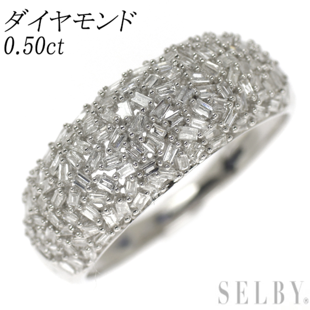 K18WG ダイヤモンド リング 0.50ctの通販 by 株式会社セルビー@ラクマ 