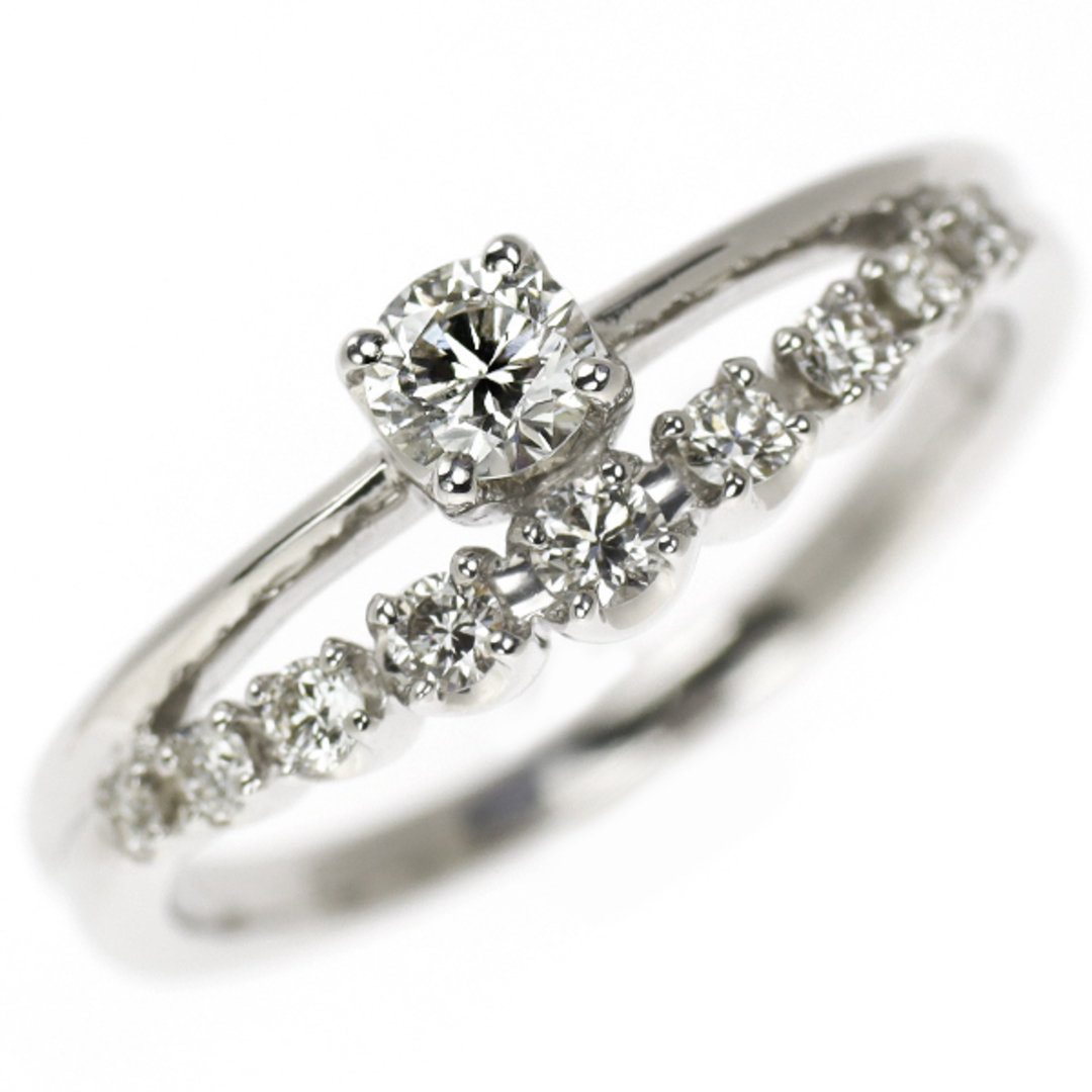 Pt900 ダイヤモンド リング 0.18ct D0.17ct レディースのアクセサリー(リング(指輪))の商品写真