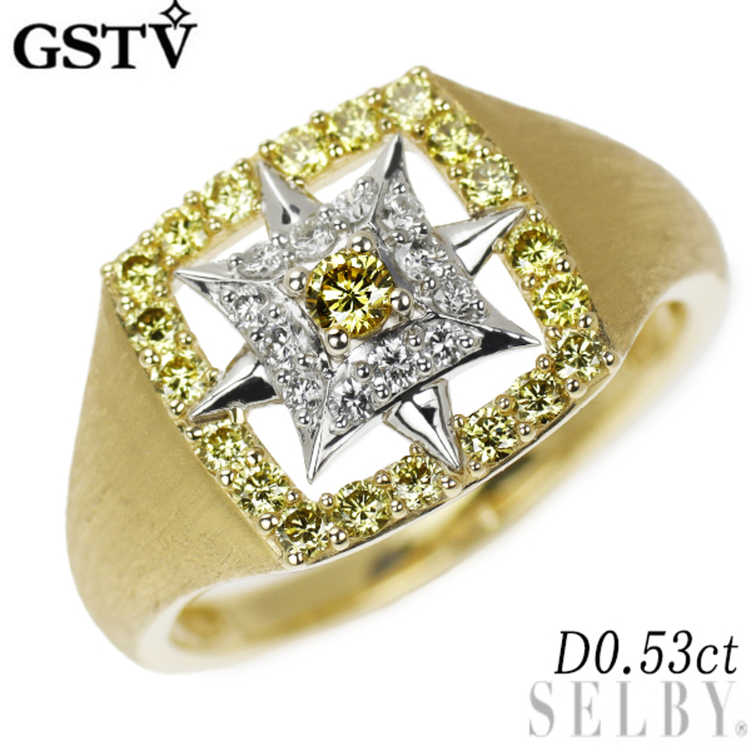 GSTV K18/Pt950 ダイヤモンド リング 0.53ct レディースのアクセサリー(リング(指輪))の商品写真