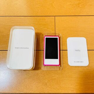 アップル(Apple)の【新品同様品】iPod nano 第7世代 ピンク(ポータブルプレーヤー)