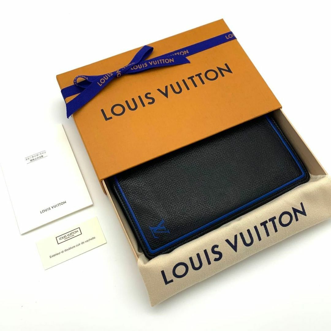 LOUIS VUITTON(ルイヴィトン)のルイヴィトン タイガ プラザ ポルトフォイユ ブラック 長財布　D85 メンズのファッション小物(長財布)の商品写真