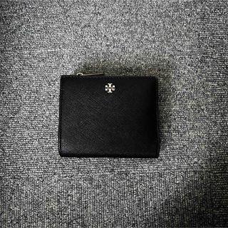 Tory Burch - TORY BURCH(トリーバーチ) 2つ折り財布美品  - ブラックレザー