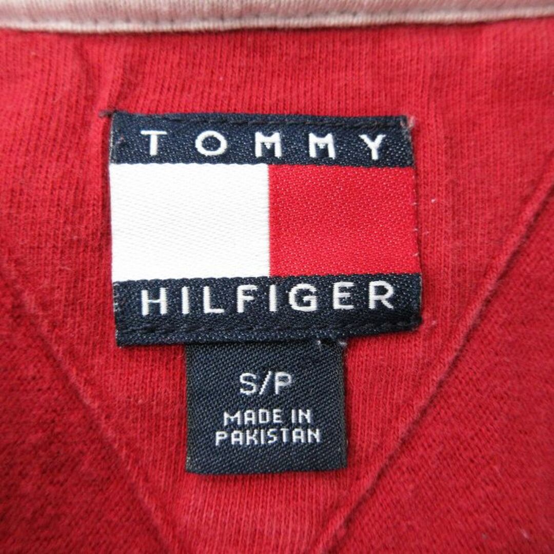 TOMMY HILFIGER(トミーヒルフィガー)の古着 トミーヒルフィガー TOMMY HILFIGER 半袖 ブランド ポロ シャツ キッズ ボーイズ 子供服 90年代 90s ワンポイントロゴ コットン グレー 霜降り他 ストライプ 【spe】 23jul26 キッズ/ベビー/マタニティのベビー服(~85cm)(その他)の商品写真