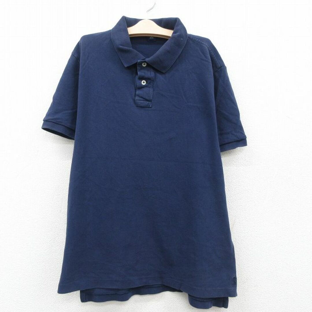 Ralph Lauren(ラルフローレン)の古着 ラルフローレン Ralph Lauren 半袖 ブランド ポロ シャツ キッズ ボーイズ 子供服 ワンポイントロゴ 鹿の子 コットン 紺 ネイビー 23jul26 キッズ/ベビー/マタニティのベビー服(~85cm)(その他)の商品写真