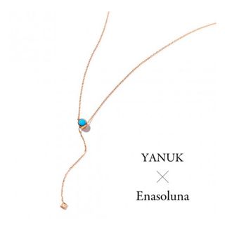 エナソルーナ(Enasoluna)のEnasoluna Yanuk コラボ　ターコイズ　ダイヤネックレス(ネックレス)