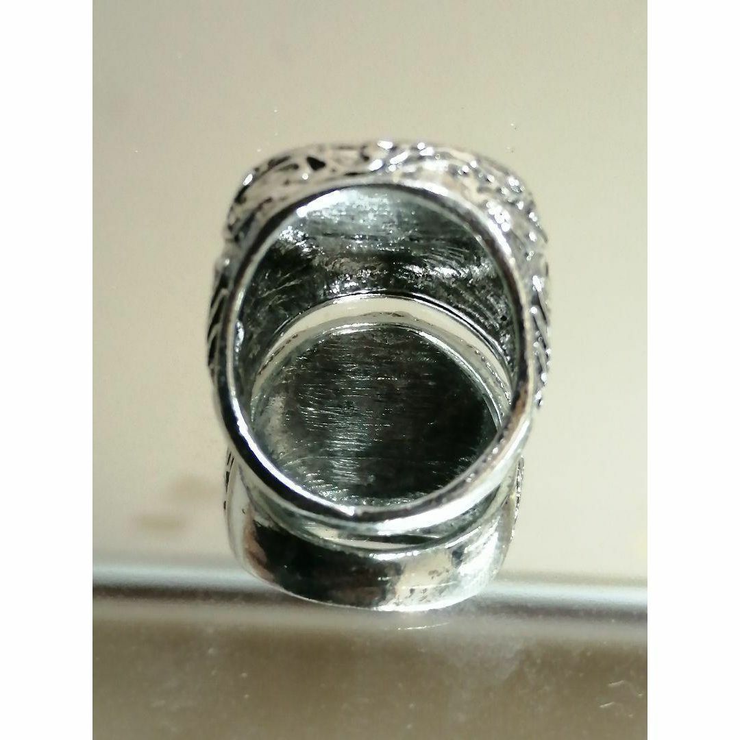 【R155】リング メンズ シルバー ホワイト アクセサリー 指輪 20号 メンズのアクセサリー(リング(指輪))の商品写真