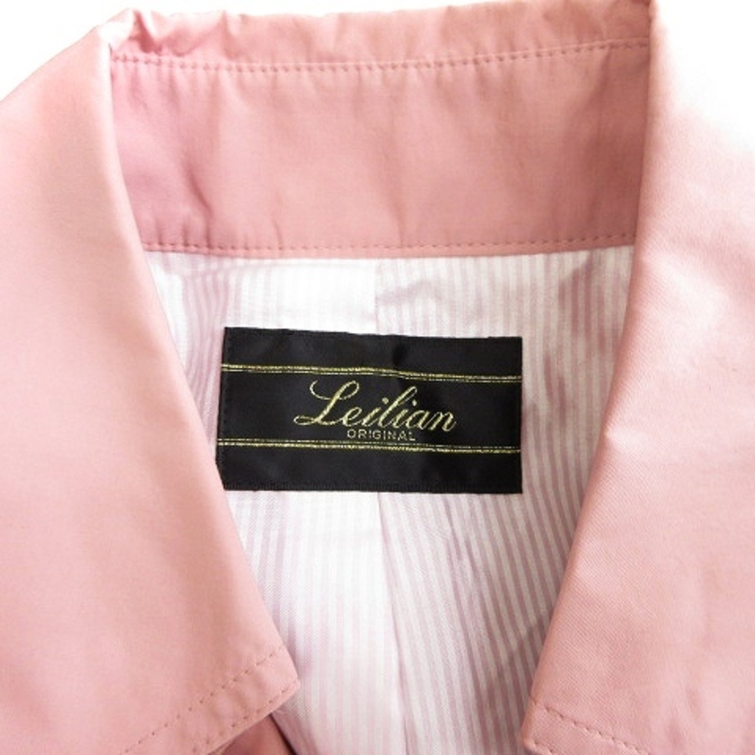 leilian(レリアン)のレリアン  シングルコート ミドル丈 ベルト付 ナイロン ピンク 11 M相当 レディースのジャケット/アウター(その他)の商品写真