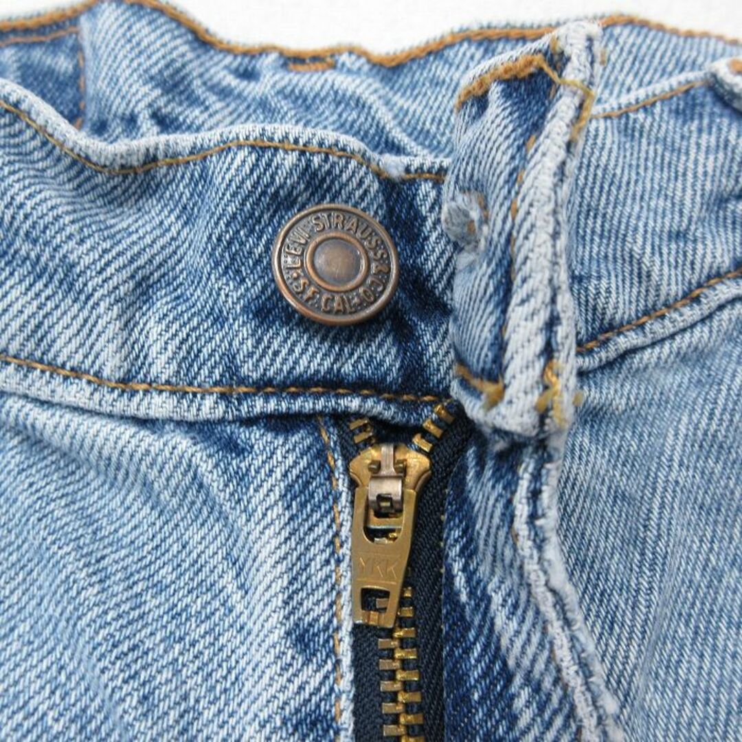 Levi's(リーバイス)の古着 リーバイス Levis 37952 950 ショート パンツ ショーツ レディース 00年代 00s コットン 薄紺 ネイビー デニム 23jul26 中古 ボトムス 短パン ショーパン ハーフ レディースのパンツ(ショートパンツ)の商品写真