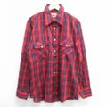 XL★古着 ウールリッチ WOOLRICH 長袖 シャツ メンズ 80年代 80s 赤他 レッド チェック 23jul31 中古 トップス