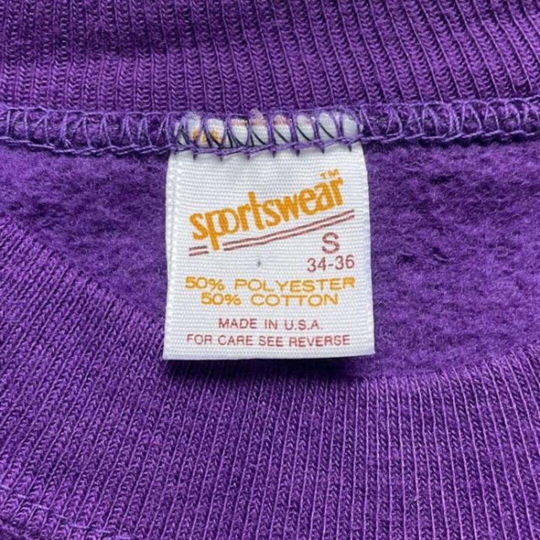 80年代 USA製 sportswear プリントスウェットシャツ BAND レディースXS-S相当 レディースのトップス(トレーナー/スウェット)の商品写真