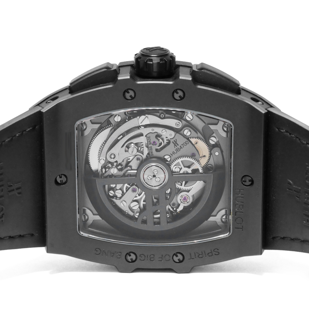 HUBLOT(ウブロ)のウブロ スピリット オブ ビッグバン オールブラック パヴェダイヤモンド Ref.641.CI.0110.RX.1700 中古品 メンズ 腕時計 メンズの時計(腕時計(アナログ))の商品写真