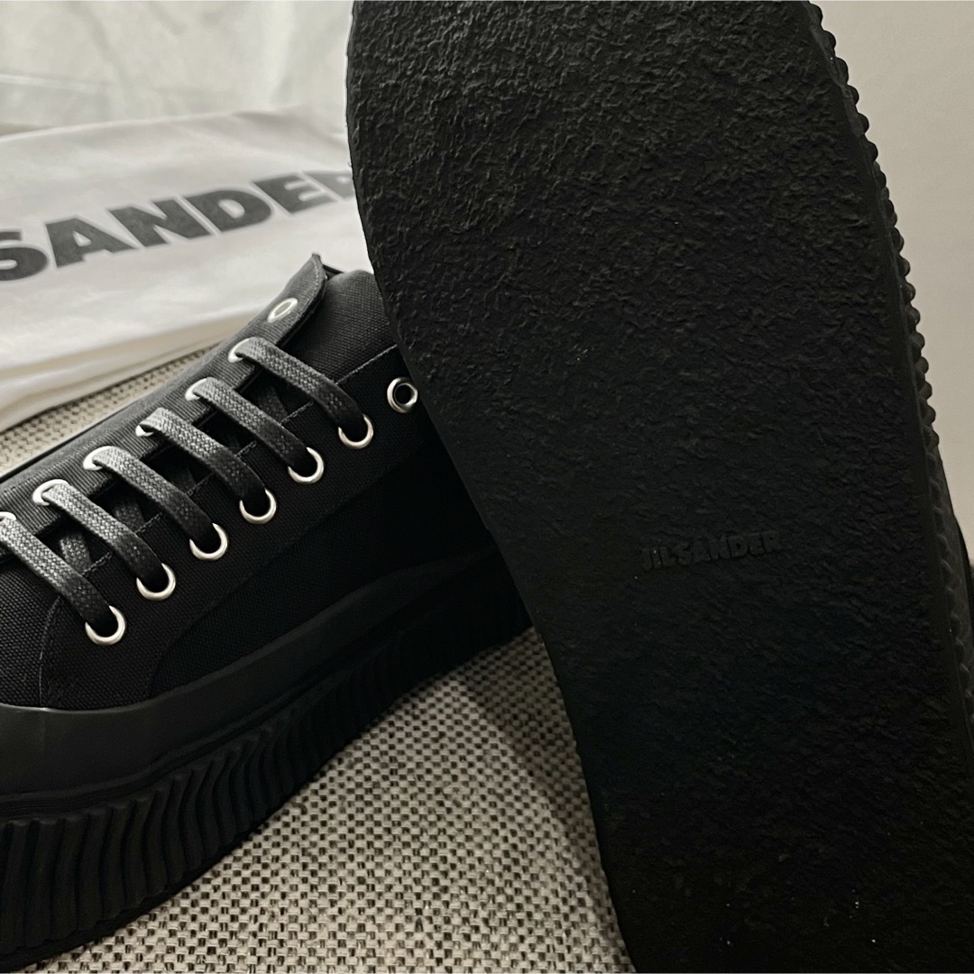 Jil Sander(ジルサンダー)のJIL SANDER キャンバス プラットフォーム スニーカー メンズの靴/シューズ(スニーカー)の商品写真