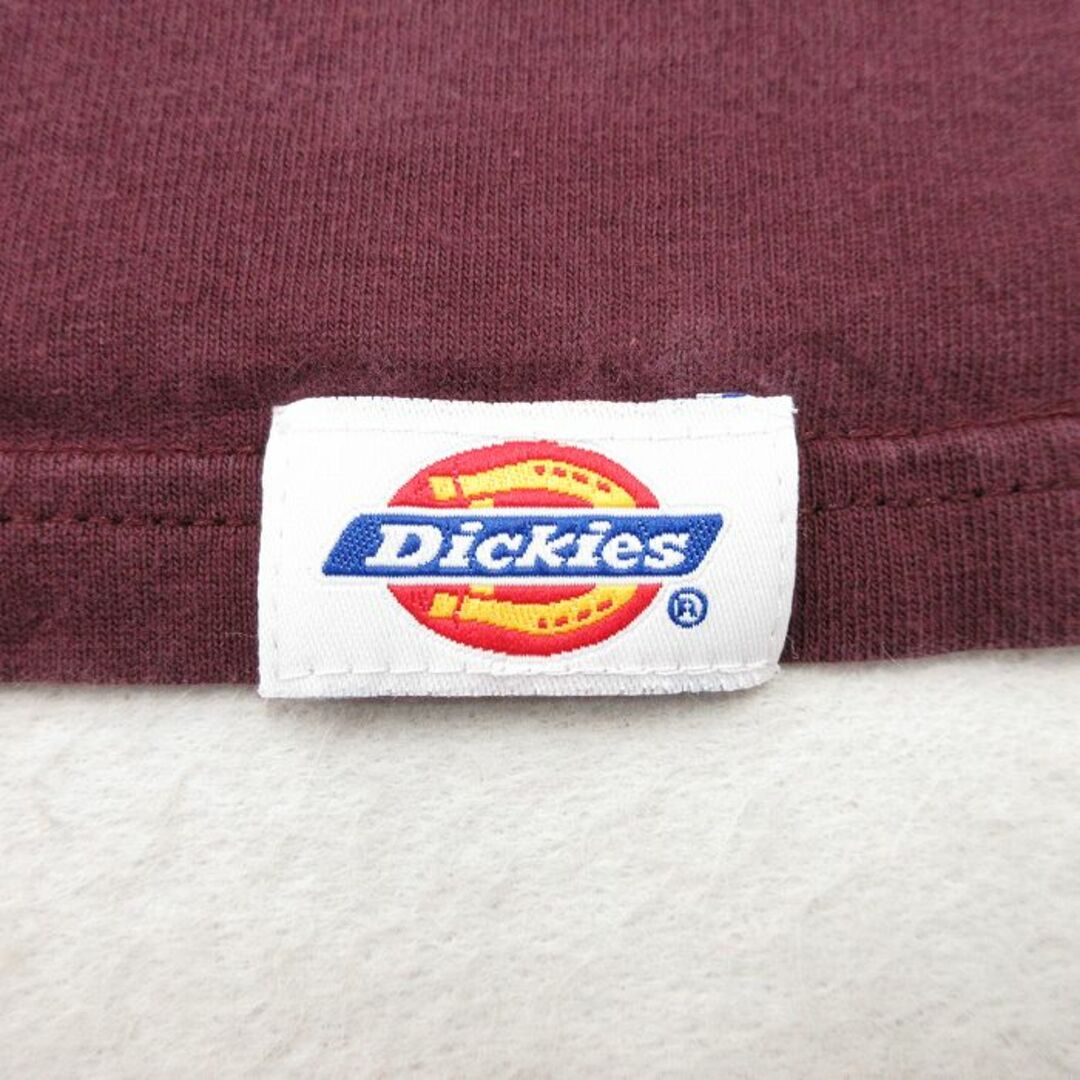 Dickies(ディッキーズ)のXL★古着 ディッキーズ Dickies 半袖 ビンテージ Tシャツ メンズ 00年代 00s 胸ポケット付き 大きいサイズ コットン クルーネック エンジ 23jul26 中古 メンズのトップス(Tシャツ/カットソー(半袖/袖なし))の商品写真