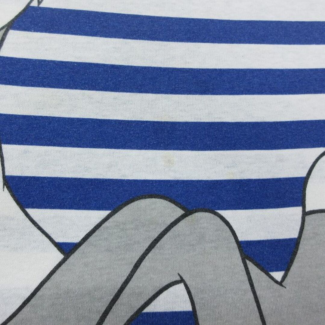 XL★古着 半袖 ビンテージ Tシャツ メンズ 90年代 90s ルーニーテューンズ LOONEY TUNES バッグスバニー 大きいサイズ クルーネック 青他 ブルー 23jul26 中古 メンズのトップス(Tシャツ/カットソー(半袖/袖なし))の商品写真