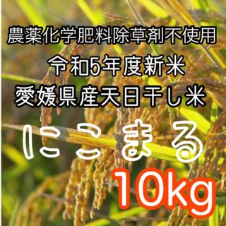 令和5年度　自然栽培天日干し米にこまる10キロ(米/穀物)